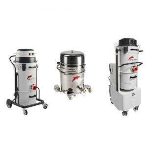 Industrial vacuum cleaners for food and pharmaceutical industry and cleanrooms