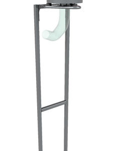 Adjustable column for floor fixing from 1,5 to 2,5 mt