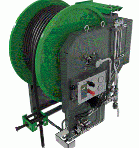Municipal vehicles hose reels
